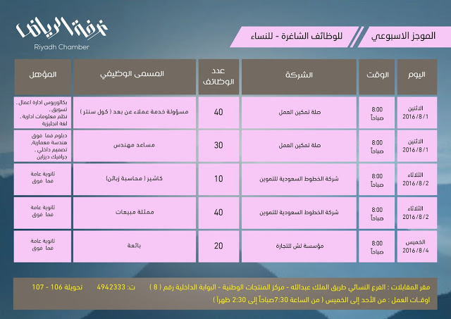  وظائف نسائية