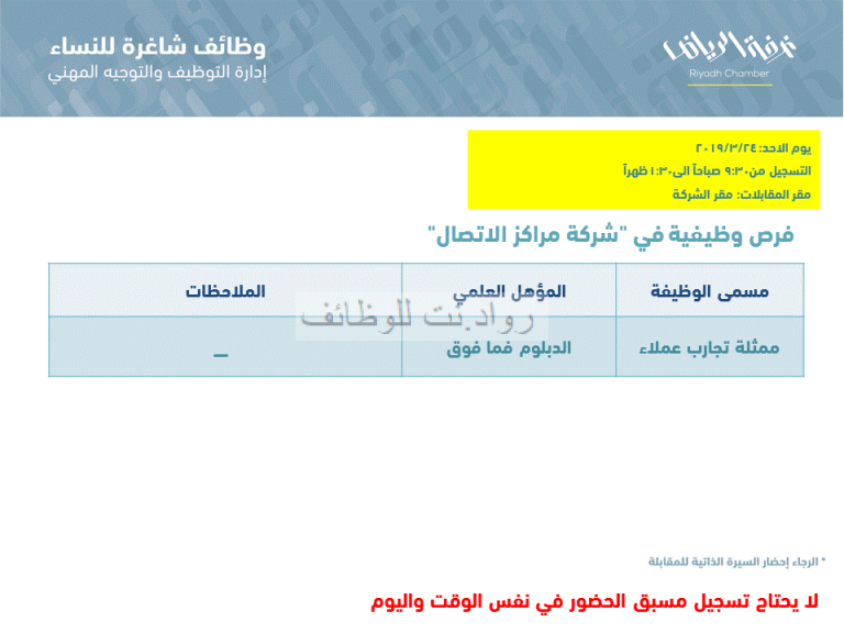 وظائف شركة مراكز الاتصال ccc